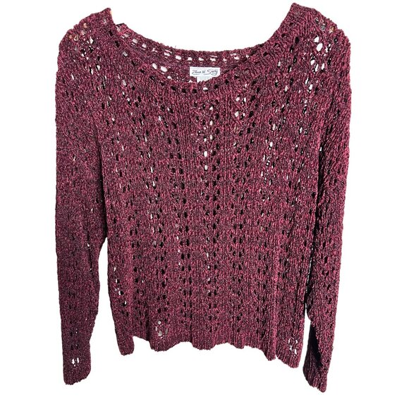 Zero II Sixty Sweater OS Open Knit Boxy Y2K Boho Cute Goth Oversized - Picture 1 of 7